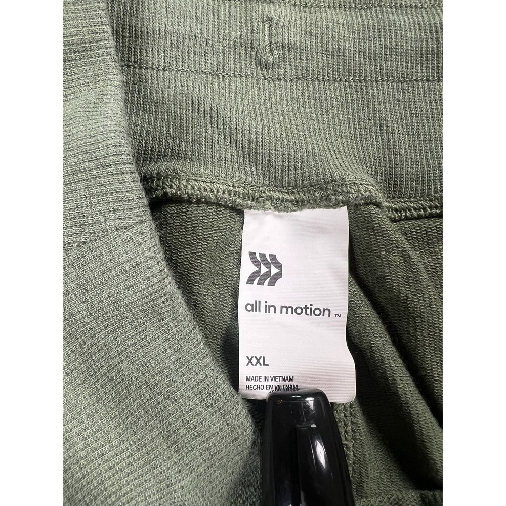 All in Motion Olive Green High Rise Cropped Jogger Sweatpants XXL - Picture 3 of 3